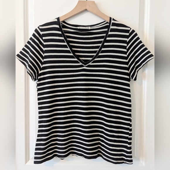 Reformation Tops - Reformation XS t-shirt black and white stripe
